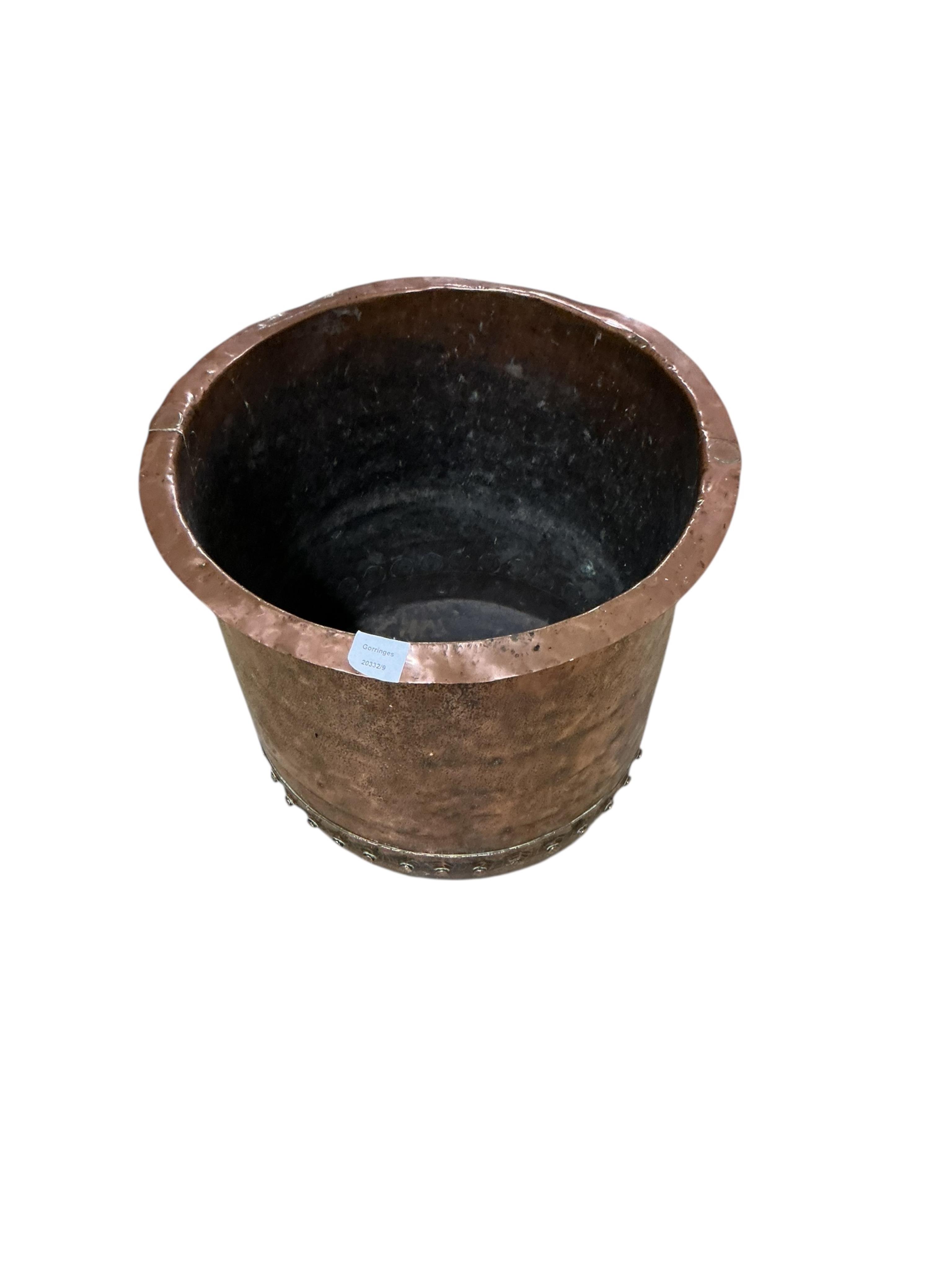 A Victorian copper copper, diameter 50cm, height 44cm